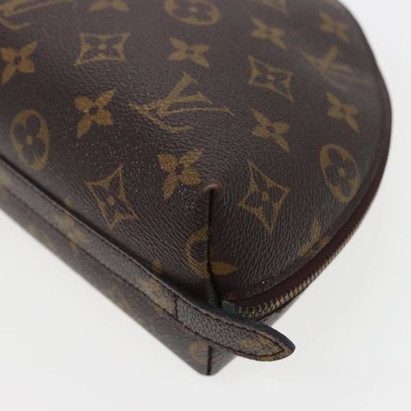 LOUIS VUITTON Monogram Trousse Demi Ronde Cosmetic Pouch M47520 LV Auth 78013 - Picture 15 of 16